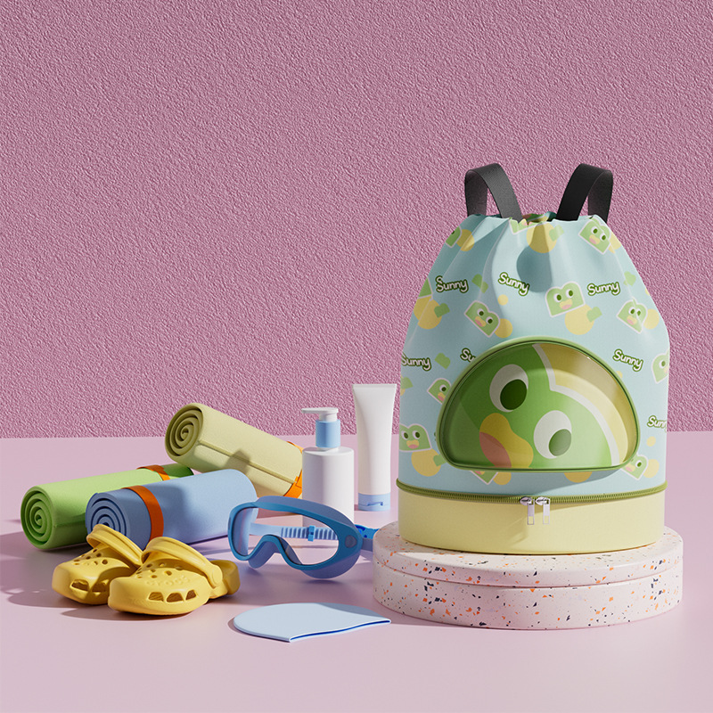 EVA children's swimming bags with dry and wet separation, shoe compartments, swimsuit storage bags, travel bags, beach bags, backpacks wholesale Application Scenario
