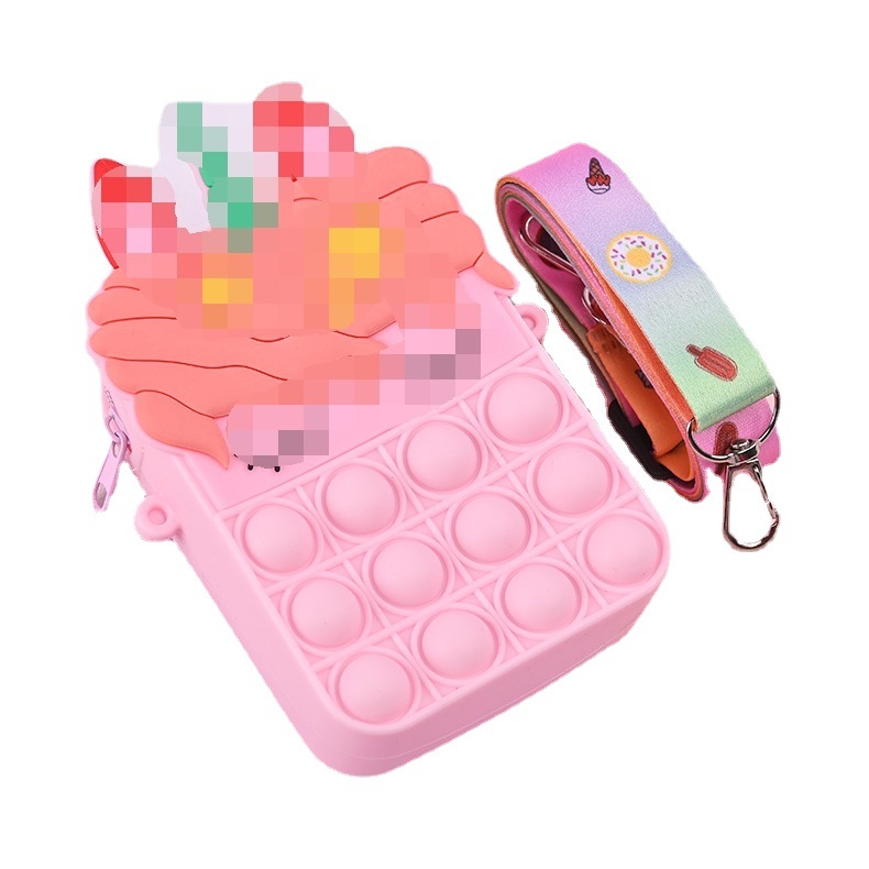 Explosion-Style Rodent Control Silicone Bag Pocket Purse Children's Toys Storage Bag Small Gift Satchel Item Picture