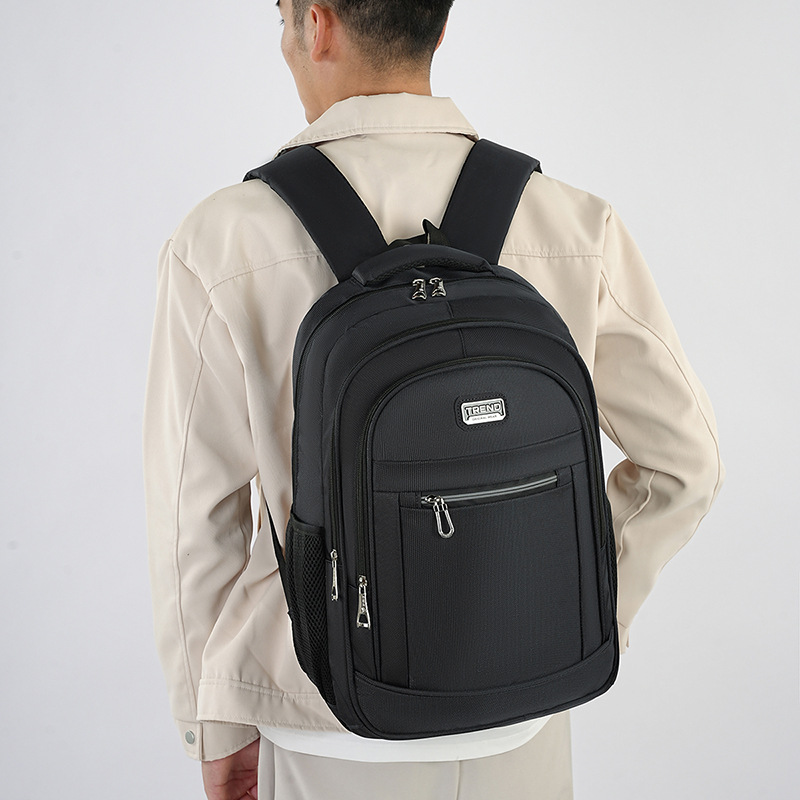 Men's large-capacity, trendy backpacks for junior high school, senior high school and college students, trendy and simple outdoor sports and travel backpacks