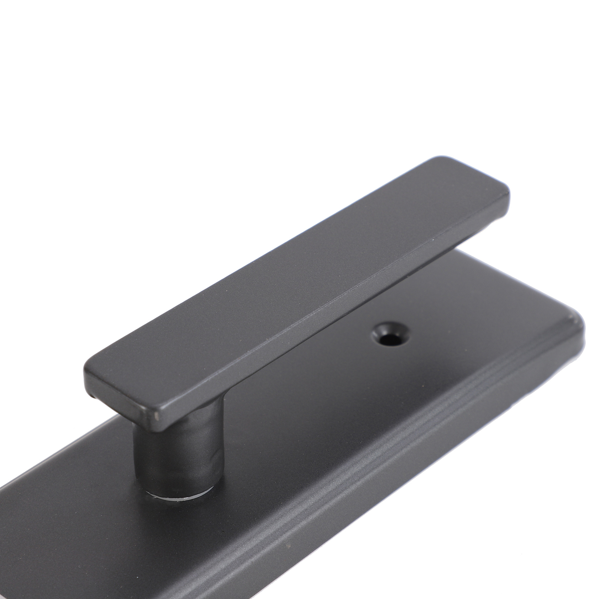 Household general-purpose anti-theft door handle, iron panel, aluminum alloy handle, acrylic adjustable mechanical handle door lock Specification image