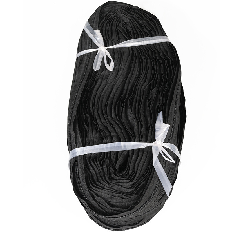 3号5号尼龙拉链码装黑色整捆拉锁 服装辅料工厂批发拉链条zipper详情图5