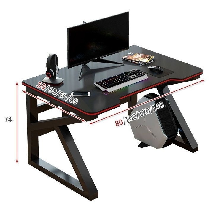 A set of multi-functional desktop home gaming desks and chairs, bedroom computer desks, study desks for students Item Picture