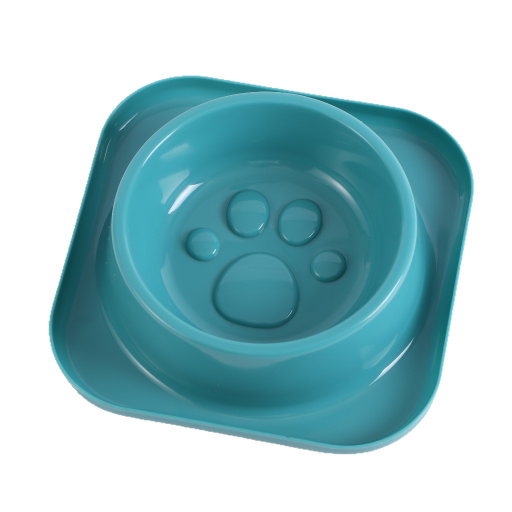 Wholesale of new Amazon cross-border transparent leak-proof single bowl pet food utensils, anti-slip large food bowls for cats and dogs Item Picture