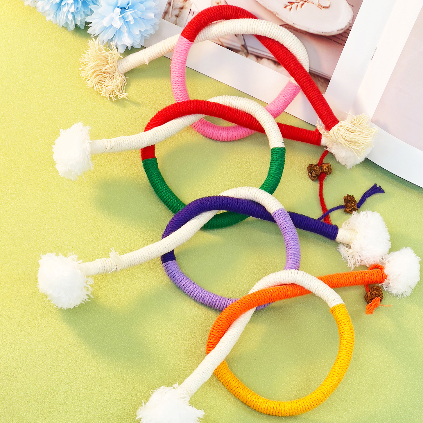 Gnawing Cat Rope Toy Self-Exhilarating Gall Nut Gnawing Rope Toy Grinding Tooth Chew Chew Toy details Picture