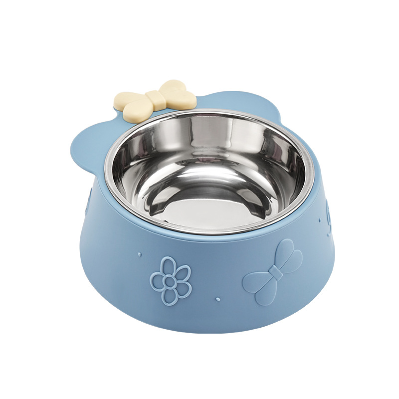 Pet acero inoxidable single bowl extra grande capacidad perro bowl fondo antideslizante antiderrapante gato bowl bebedor pet bowl wholesale Item Picture