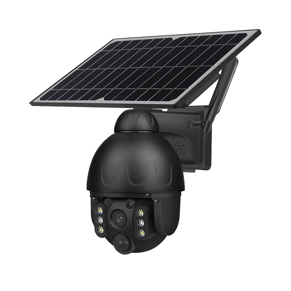 太阳能4G监控摄像头 太阳能监控球机 低功耗安防监控摄像头批发