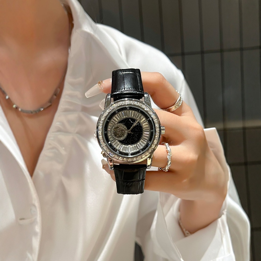Swiss brand's new genuine tourbillon skeletonized fully automatic mechanical timekeeping wristwatch with water resistance for men