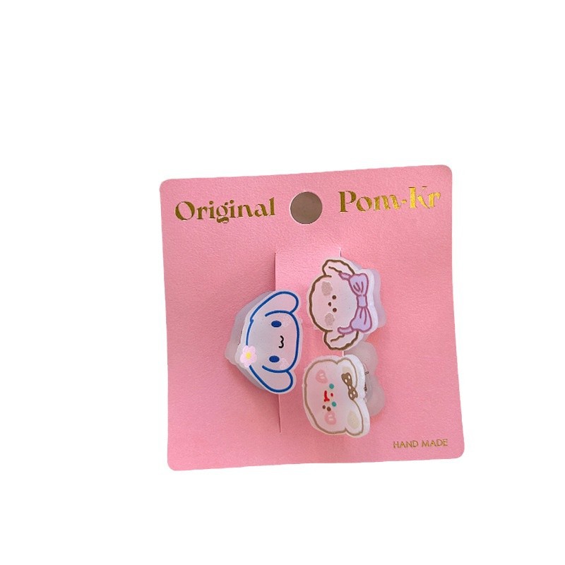 pom's new Korean colorful cinnamon dog cartoon hair gripper, baby bangs clip, and cute girl hair clip clip Item Picture