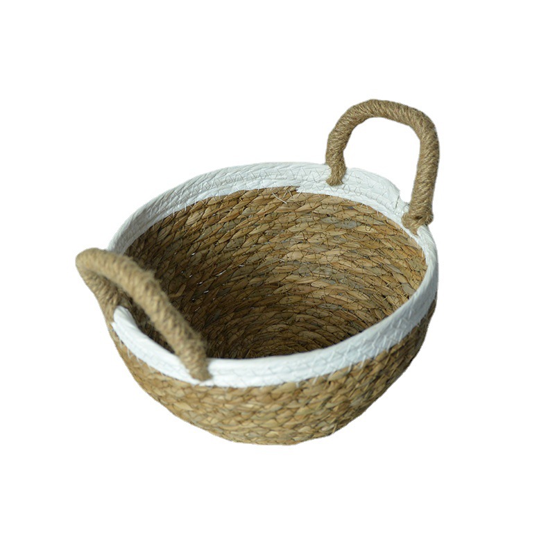 Manufacturers Wholesale Straw Storage Basket Creative Garden Style Woven Storage Basket Vegetables Storage Clothes Storage Basket Item Picture