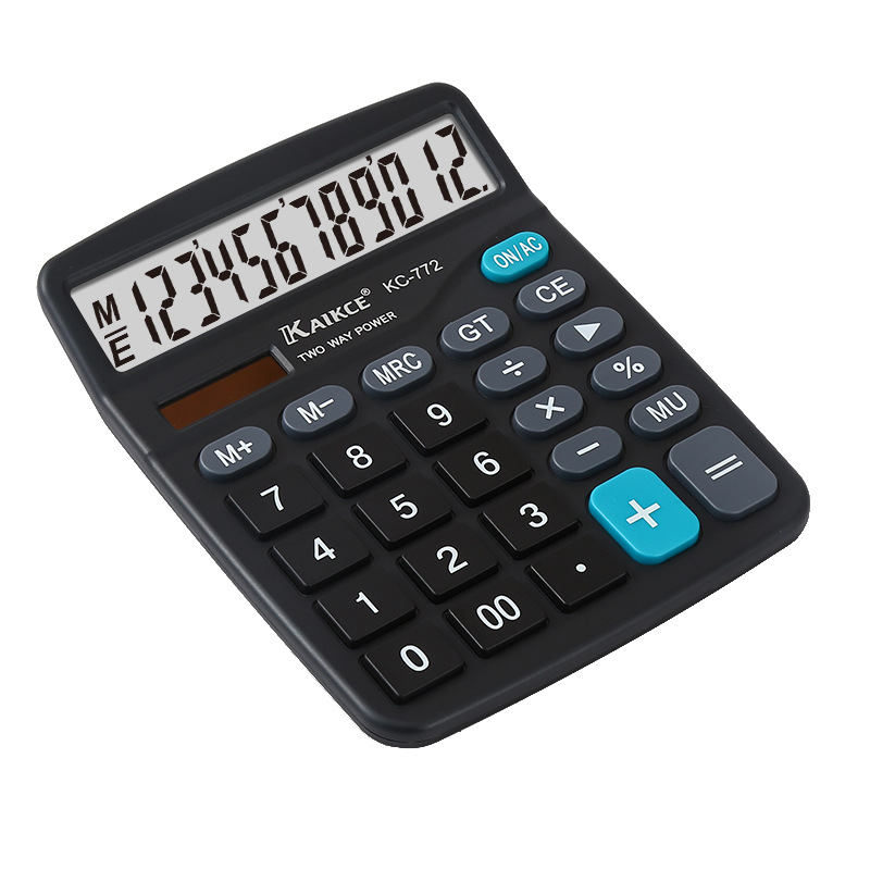 Calculator Solar 12-digit calculator, financial office logo, cute computer CM-837S Specification image