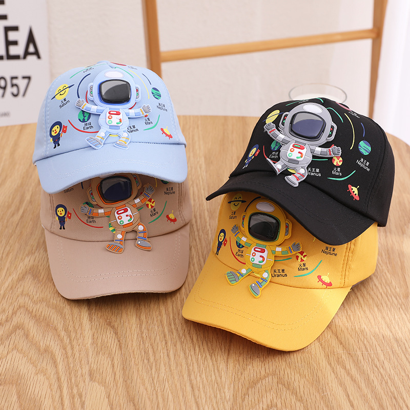 Children's Cap Children's Cap Children's Baseball Cap Sun Cap Astronaut Astronaut Children's Baby Cap Spring New Children's Cap 1-5 Years Old Baby Cap details Picture