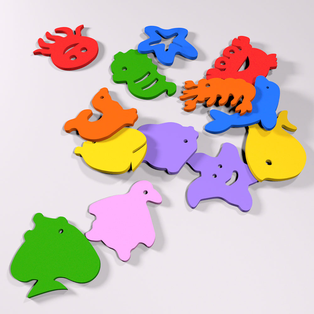 Eva Floating Foam Marine Animal Sponge Inflatable Mat Filled With Floaters Bath Tub Floats Small Animals
