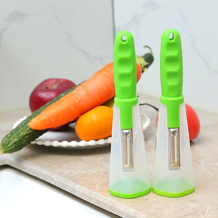 Storage-type peeler, a household storage-type peeler for fruits and vegetables