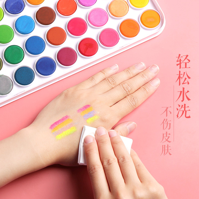 美术颜料实物图