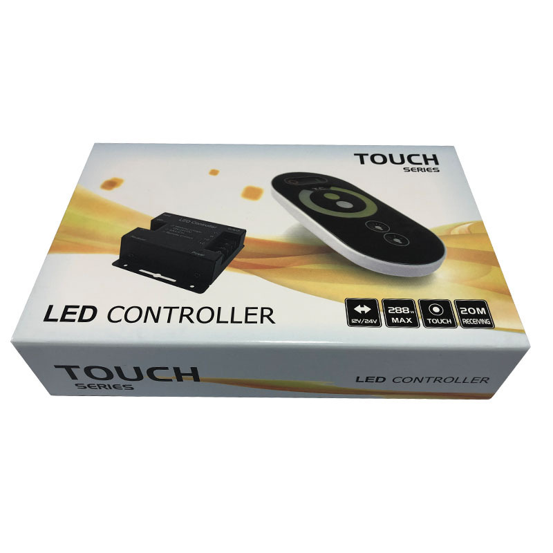 DC12V/24V wireless full touch dual-color controller, color box RF touch led light strip controller, three-wire switch details Picture