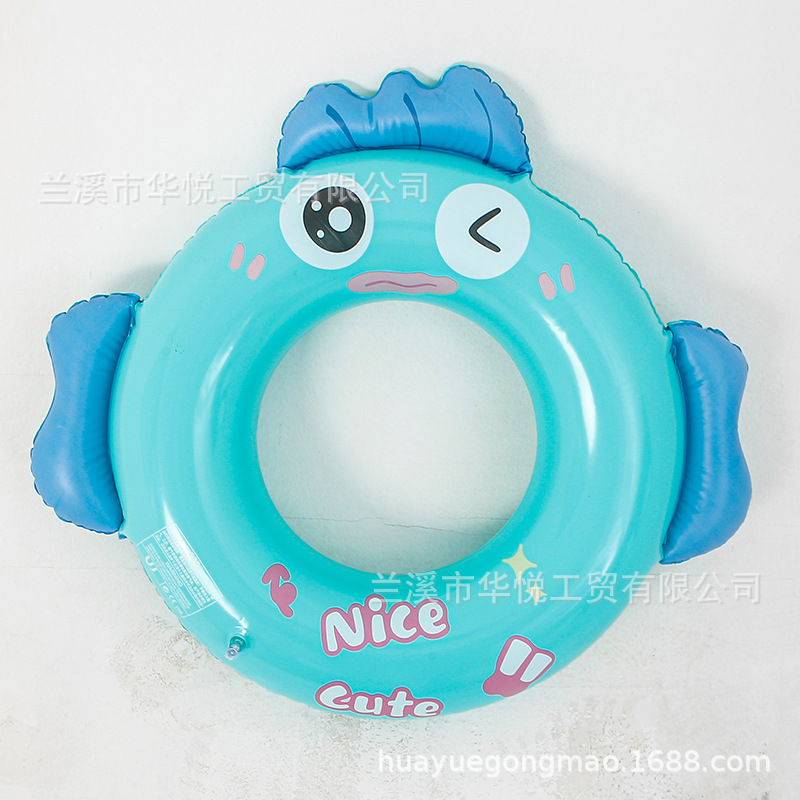 Factory Spot Cartoon Clown Fish Swimming Ring Children's Thick Environmental Pvc Printing Armpit Ring Cute Fish Swimming Ring Item Picture