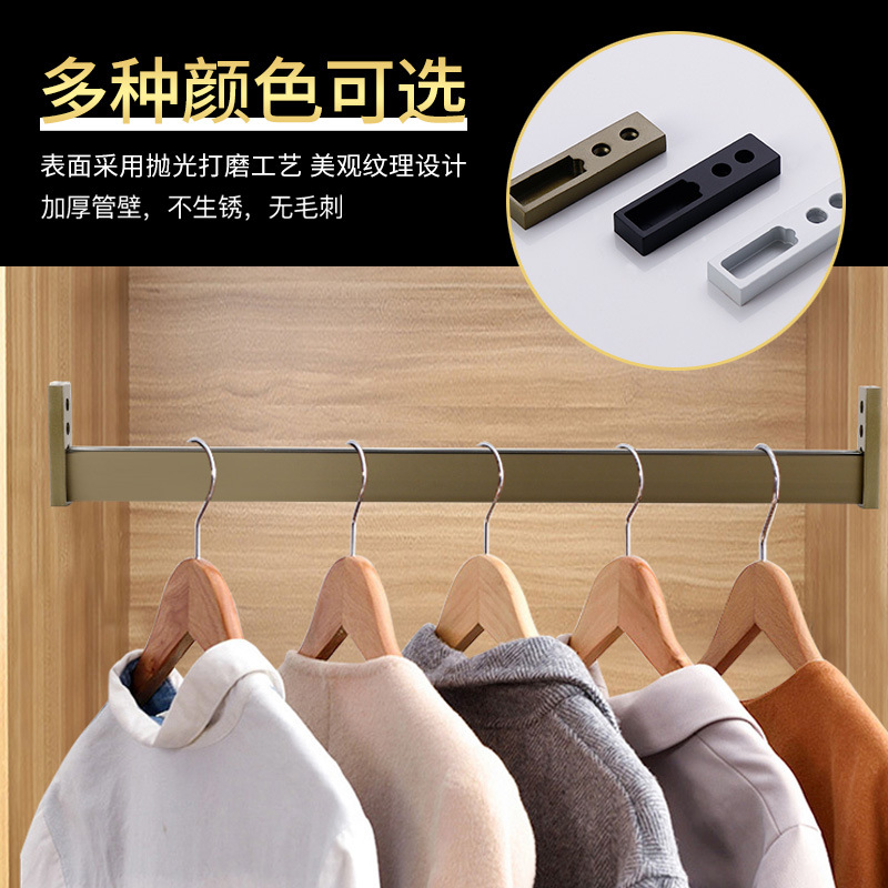 Zinc Alloy Flange Seat Wardrobe Through The Seat Rod Base Flange Seat Head Hanging Rod Flange Holder Application Scenario