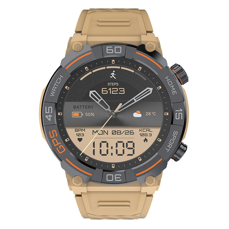 GPS Smartwatch MG02 Bluetooth call Outdoor sports watch Ring Compass Air pressure Altitude Waterproof Cross-border