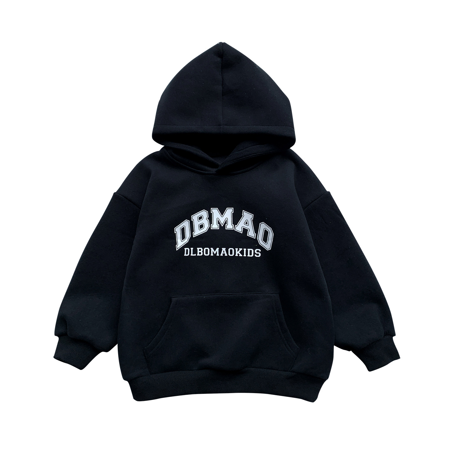 Tongku 2024 Children's Winter Collection: Huzhou Zhili Children's Clothing - Korean-style baby top with letter print hooded Boys' sweatshirt Item Picture