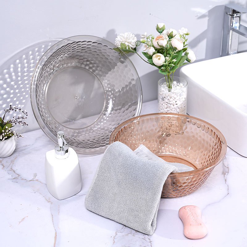 New Water Cube Washbasin Household Basin Thickened Face Plastic Basin Washing Hair Basin Small Basin Foot Basin Wholesale details Picture