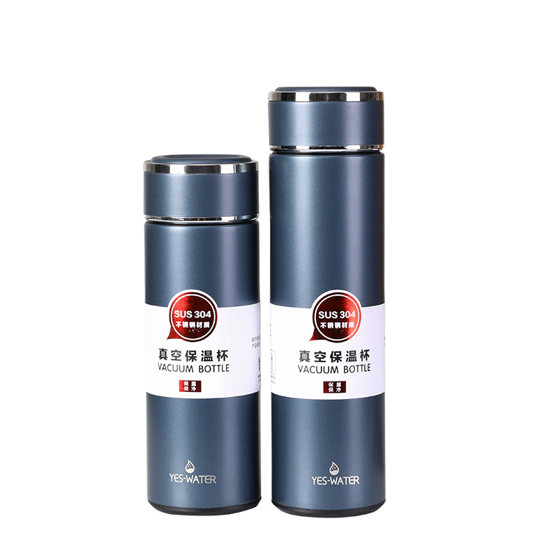商务保温杯男批发304不锈钢礼品定logo 便携办公水杯带茶漏杯子详情图5