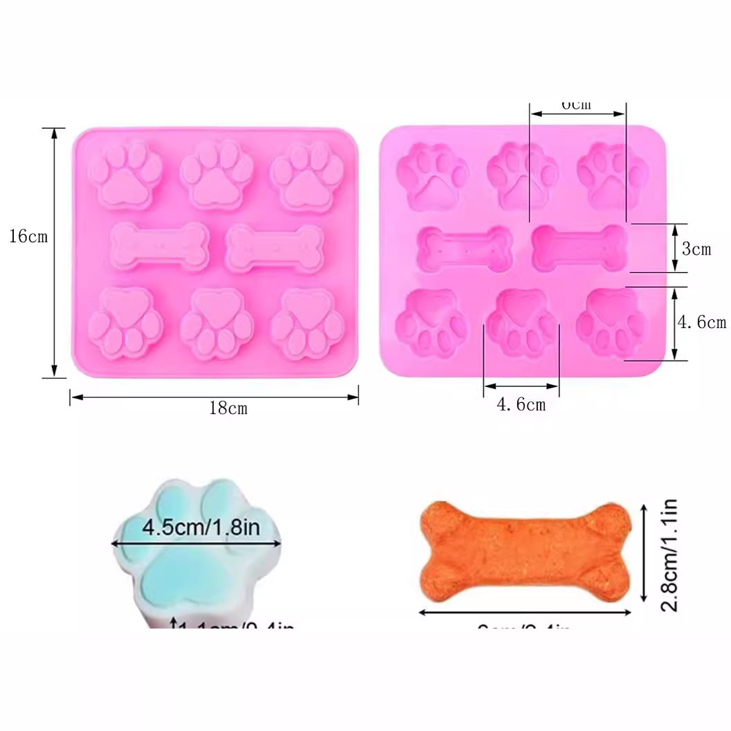 Baby Food Cake Mold Food Grade Silicone Heat Resistant Baby Rice Cake Sausage Tool Cat Claw Bone Mold Application Scenario