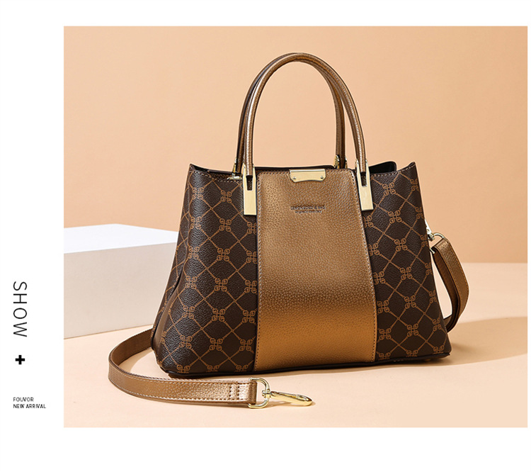 女士手提包时尚大容量托特包女新款高级感妈妈包上班通勤单肩女包详情21