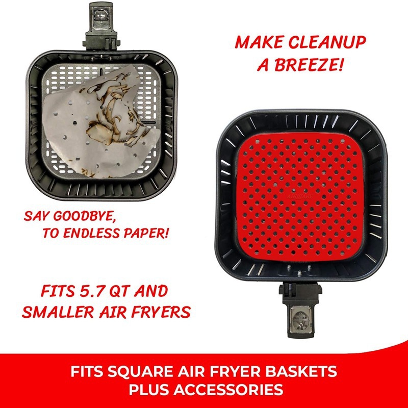 Food-grade silicone air fryer pad, inner lining of air fryer silicone heat insulation pad Application Scenario