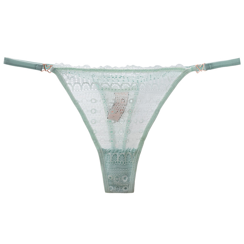 Sexy Lace Women's Underwear Sexy Women's Thong Thin Belt Low-Rise T Pants Transparent Light Soft Triangle Underwear Item Picture