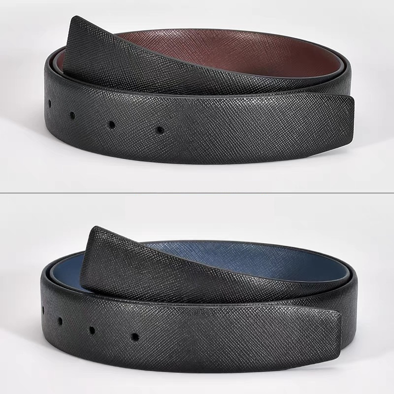 High-end belt men's genuine leather without head, pure cowhide replacement belt body, new fashionable and simple men's style, factory direct sales