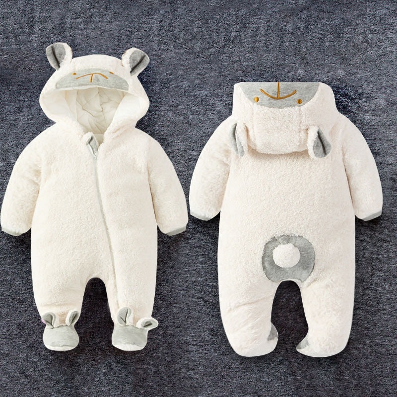 The manufacturer supplies 2021 styles of pullover children's clothing, baby clothes, autumn and winter baby one-piece clothing sets, and long crawling suits details Picture