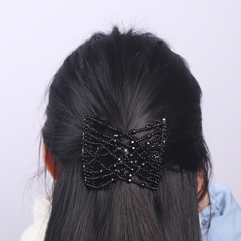 Cross-border bestseller Lazy bun hairstyle creative and versatile styling elastic hair comb fashionable and versatile magic hair accessory Specification image