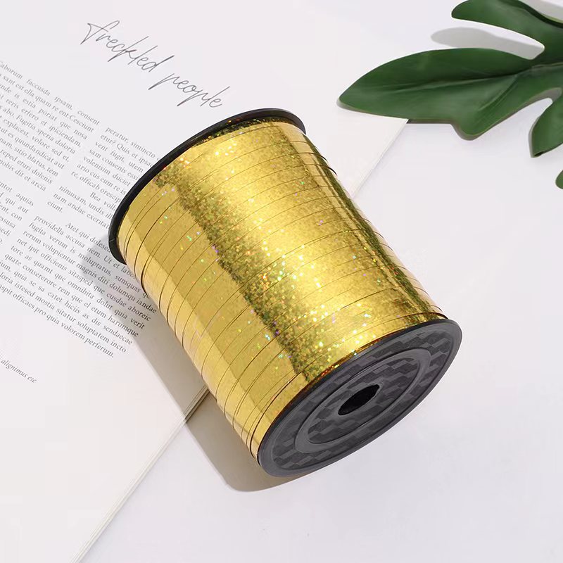 Wedding Balloon Laser Cable Tie Balloon Ribbon Ribbon Ribbon 500 Yards Laser Balloon Ribbon Tie Balloon Accessories Rope Application Scenario