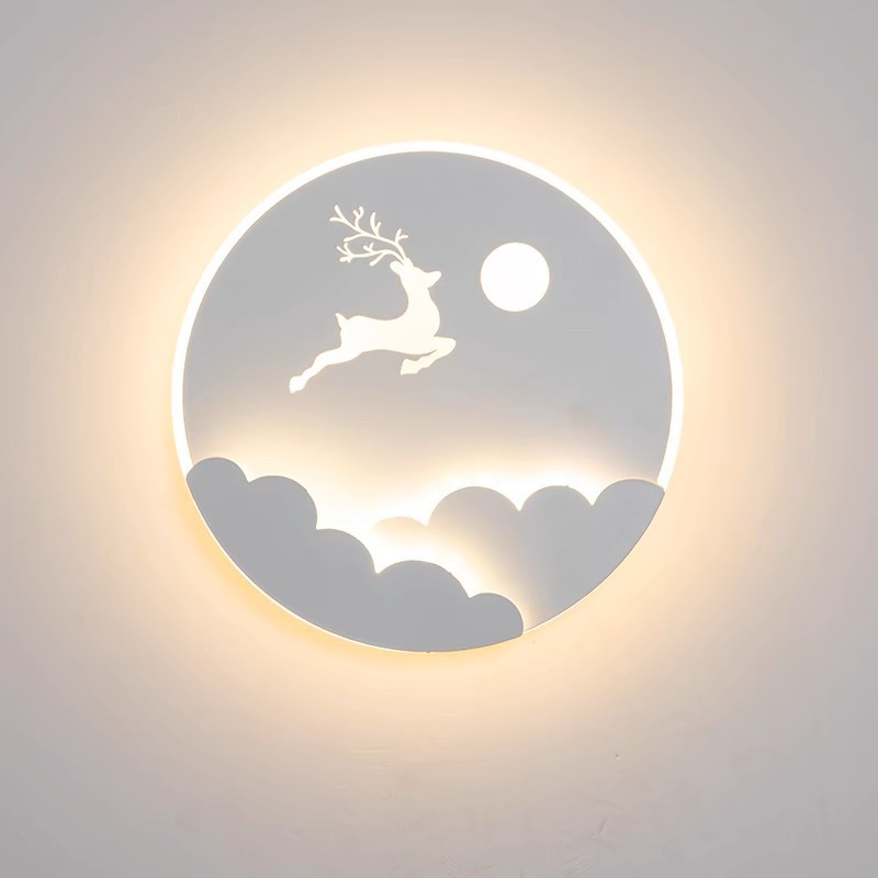 led wall lamps, modern and simple bedroom bedside lamps, living room TV background wall decorative lamps, creative children's room wall lamps details Picture