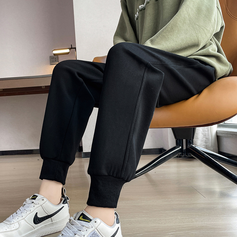 Large-sized women's pants for a 200-pound chubby girl, new Spring and autumn sportswear pants for a slimming look, oversized sweatpants, loose casual pants Specification image