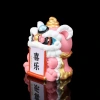 National trend lion dance and dance figurines, resin handicrafts, cute desktop, home decoration, car accessories details Picture