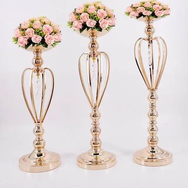 European New Cross-Border Candlestick Flower For Wedding Table False Flower Stand Hotel Restaurant Flower Decoration Road Guide Specification drawing