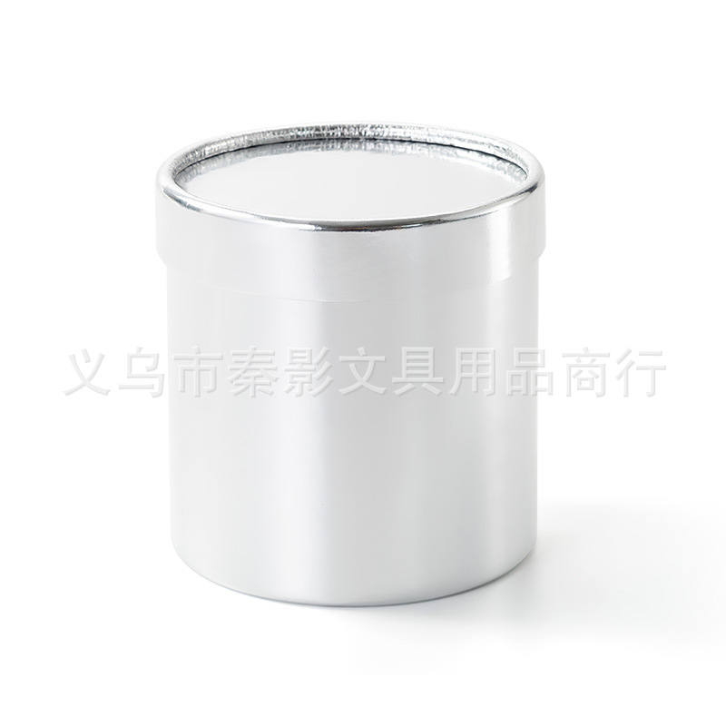 Mirror-finished rolled edge round single box, small, light luxury round bucket single box, gift box, accessory packaging box Specification image