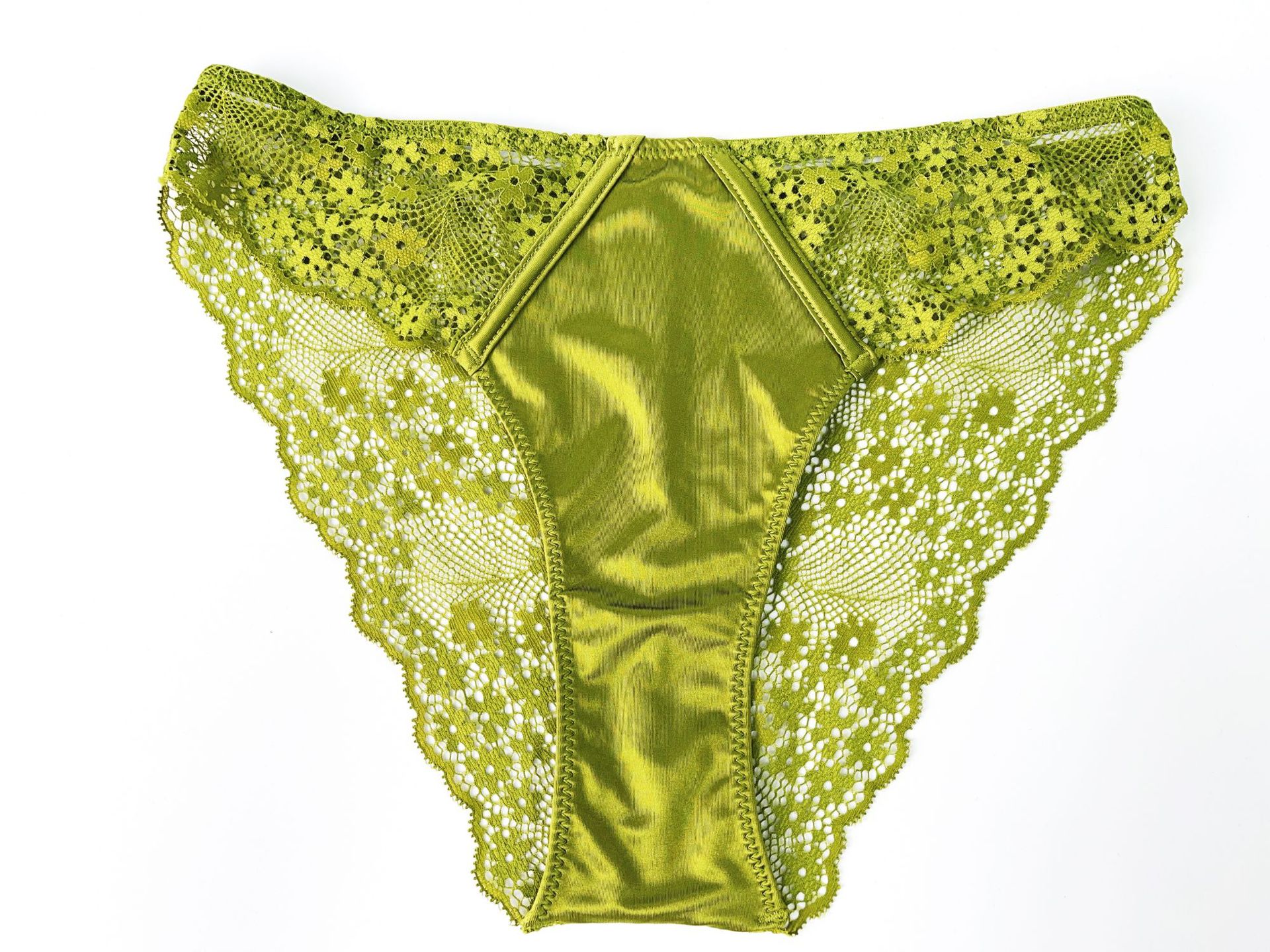 Cross-border trade French lingerie ultra-thin satin lace anti-sagging top support large chest to show a little sexiness bra set for women pic 33