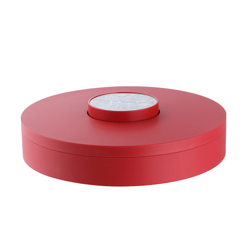 Festive New Year candy plate for home living room, large-capacity compartments for snacks and candies, New Year goods nuts, melon seeds and dried fruits plate Item Picture