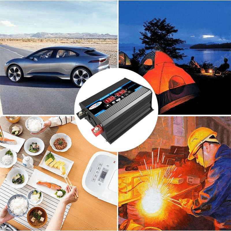 Cross-border bestseller inverter 12V-220V/110V300W portable with dual USB for car and home use and display screen pic 9