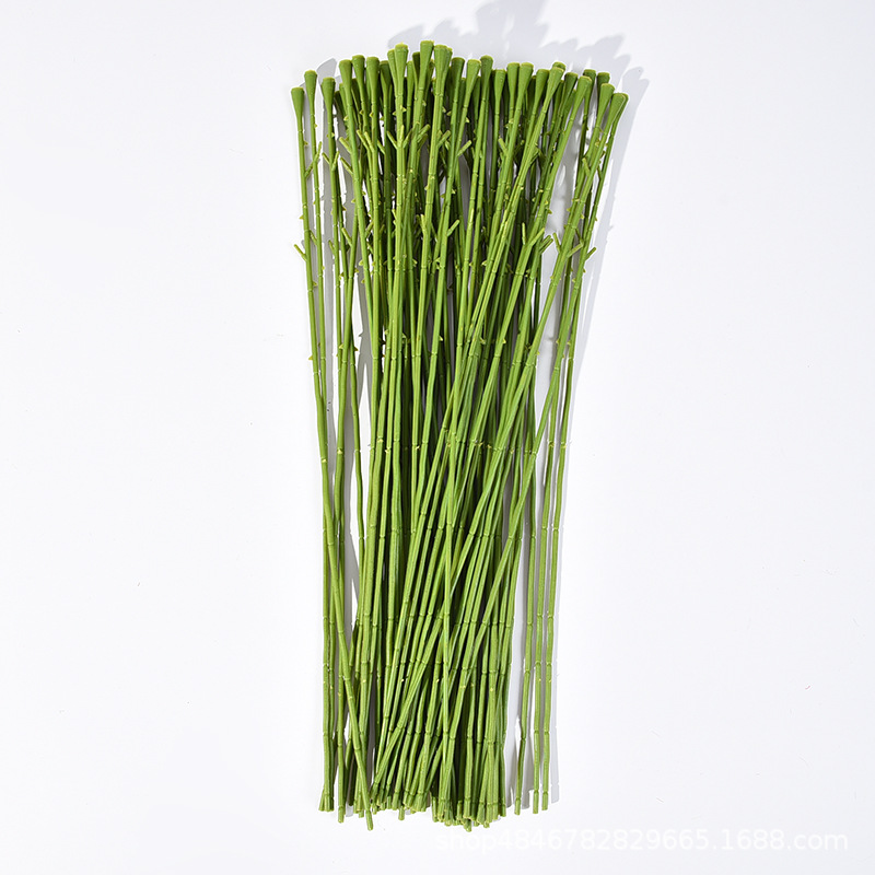 玫瑰花杆仿真康乃馨杆直头46cm玫瑰杆花艺diy材料diy仿真绿植批发