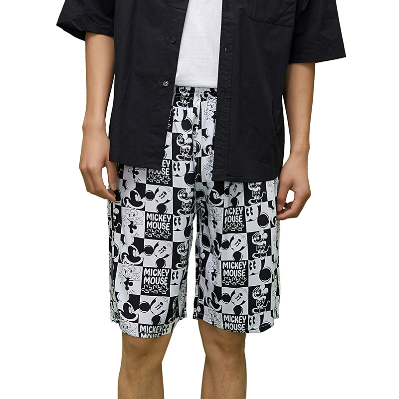 Plus Plus Size Silk Pajama Pants Rayon Home Shorts Three Pockets Can Be Worn Casual Five Minute Beach Pants Item Picture