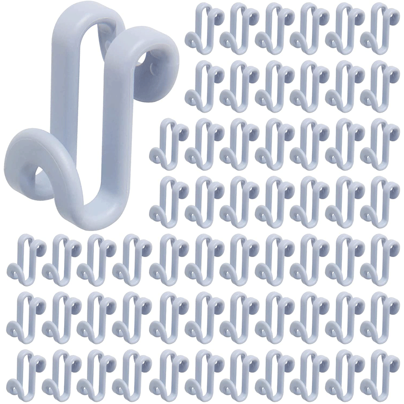 衣架连接挂钩S形加厚塑料衣架连接扣多功能可叠加迷你衣架挂钩详情图1