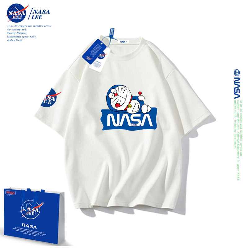 NASA儿童短袖夏2022新款炸街衣服棉t恤短袖洋气中大童儿童t恤批发详情图2