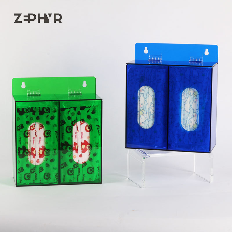 Acrylic Box Mask Storage Box Latex Gloves Wall Hanging Paper Box Multi-Functional Transparent Display Box Dust Proof Application Scenario
