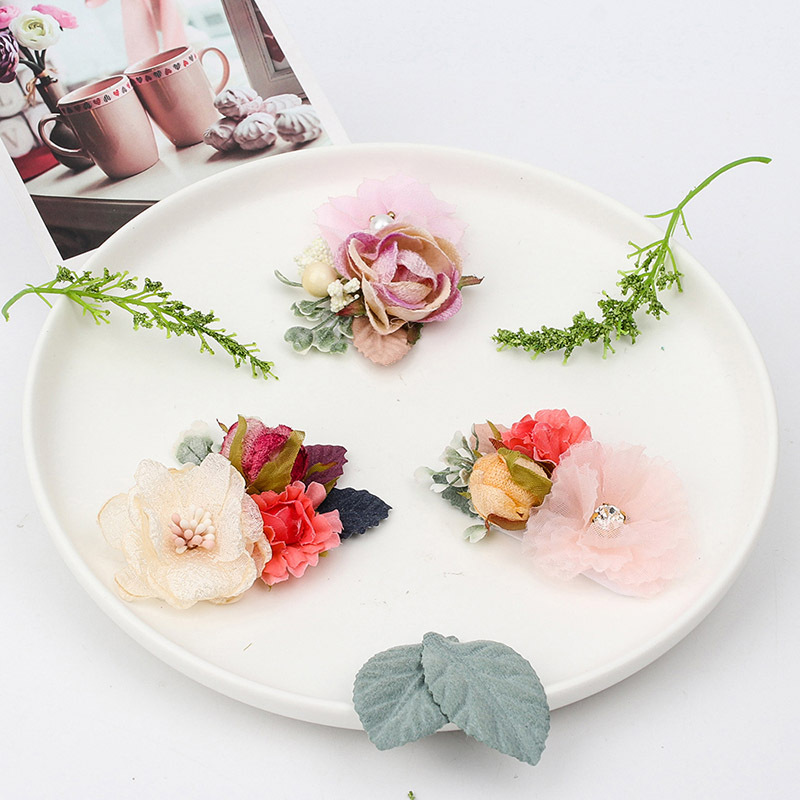 Simple And Versatile Natural Wind System Little Fairy Simulation Flower Headband Children's Daily Stage Performance Decorative Hairpin Specification drawing