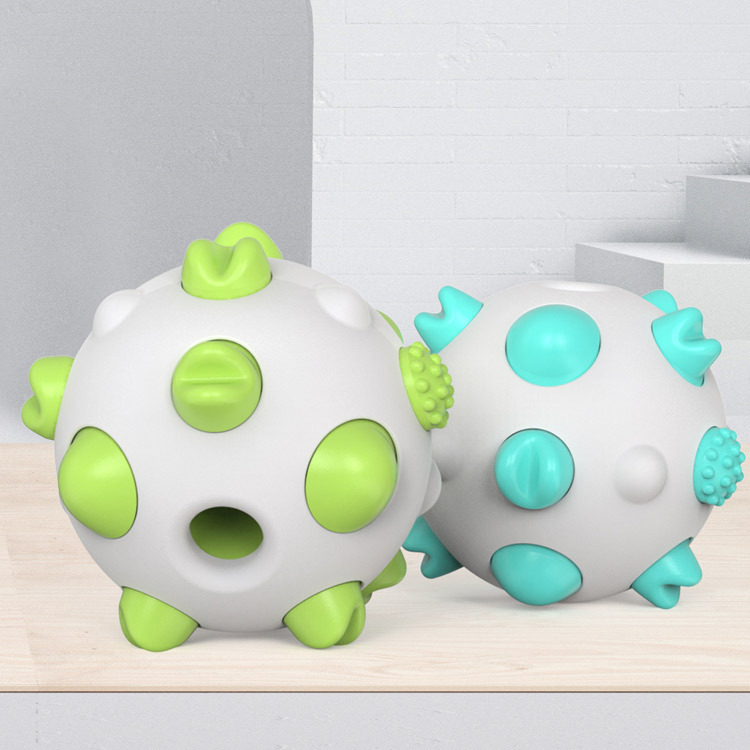 Creative new pet products: spherical dog toys, teething balls, and bone-resistant dog toothbrushes Application Scenario