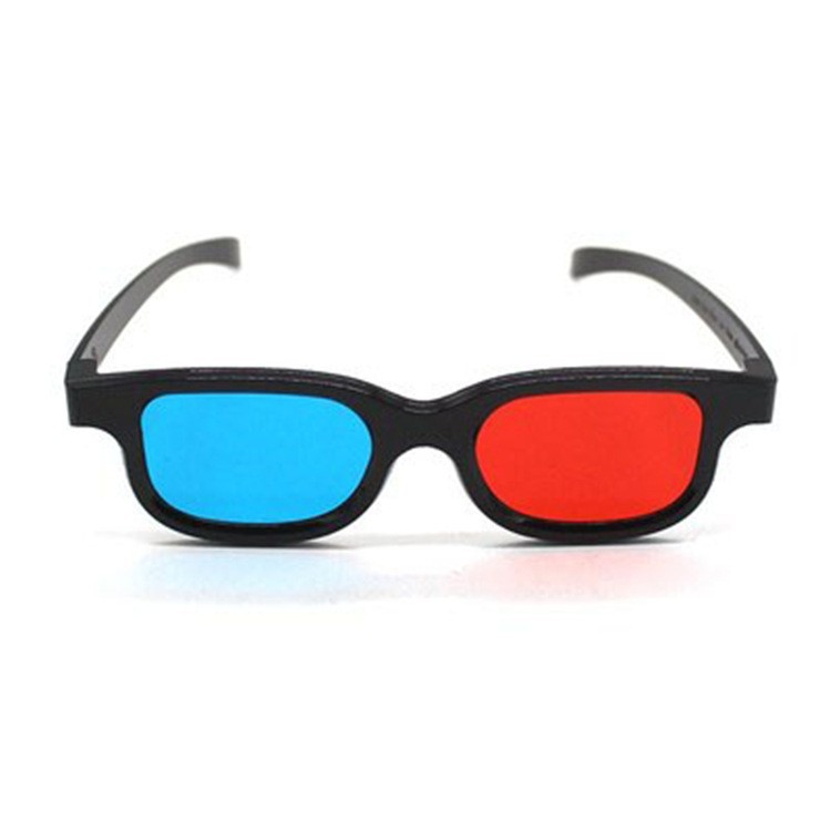Red and blue 3D glasses for watching movies, special polarized IMAX giant screen, non-flickering myopia naked-eye 3D metal clip polarized light Item Picture