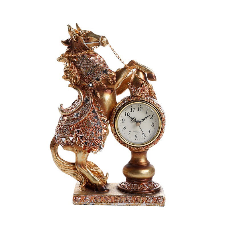 Home Resin Crafts Watch Horse Wholesale Tv Cabinet Auspicious Horse Entrance Decoration Item Picture
